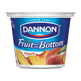 Dannon&nbsp;Fruit On The Bottom Yogurt&nbsp;7 Benefits Peach Lowfat Full-Size Picture